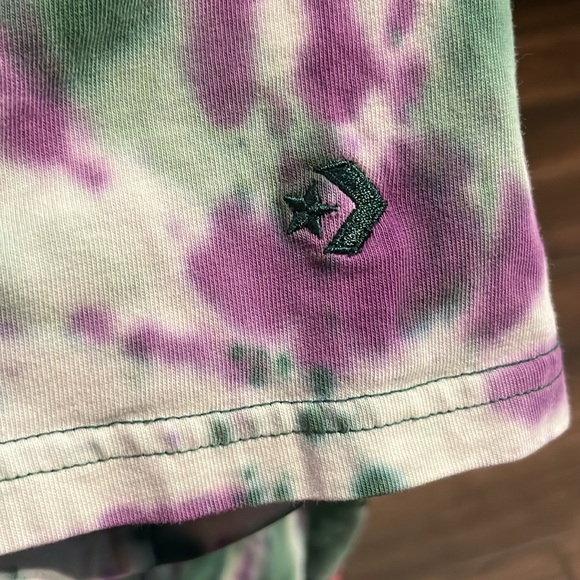 Converse X Joe Freshgoods Tie Dye Green and Purple Graphic T-shirt size medium. - Picture 5 of 5